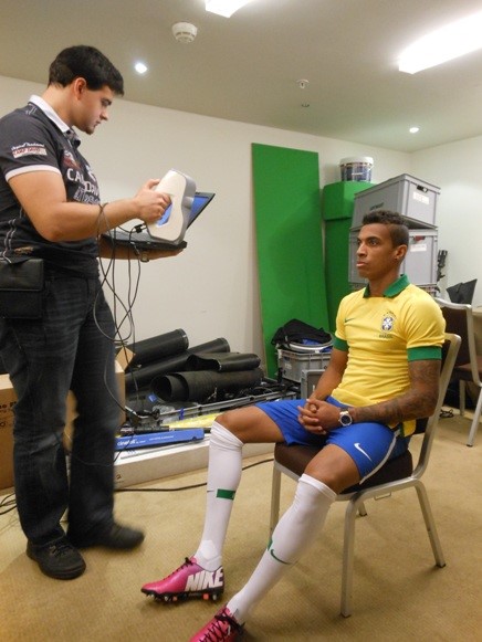 Skanowanie 3D, Skanowanie 3D piłkarzy reprezentacji Brazylii