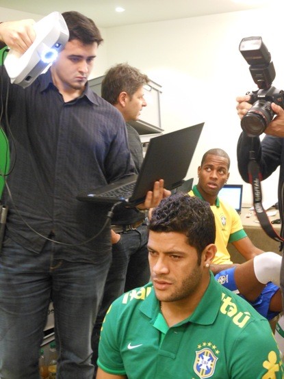 Skanowanie 3D, Skanowanie 3D piłkarzy reprezentacji Brazylii